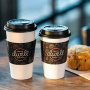 Custom Single-Layer White Cardboard Cup Sleeve image 3