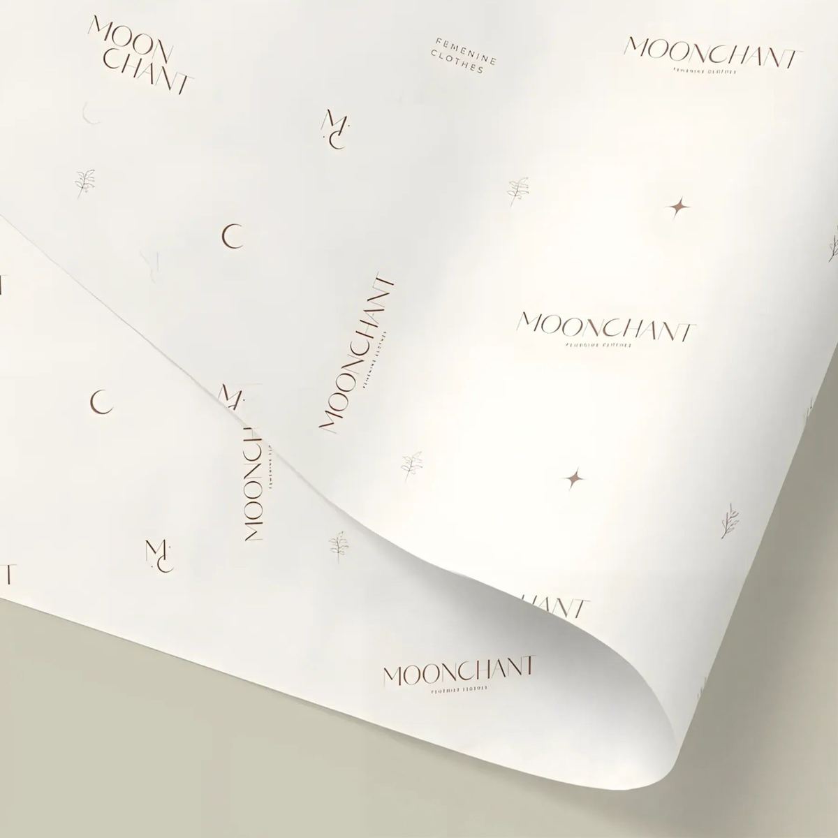 Custom White Kraft Packaging Paper