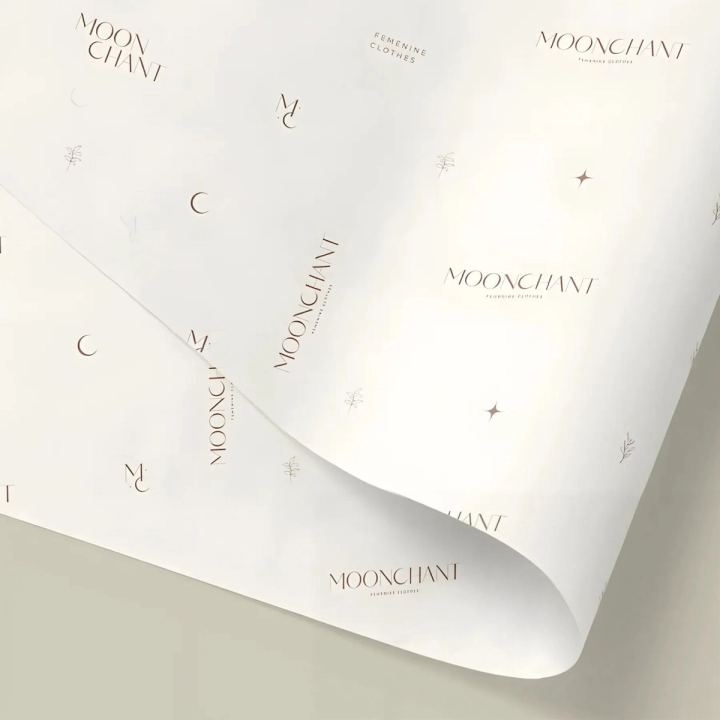 Custom White Kraft Packaging Paper