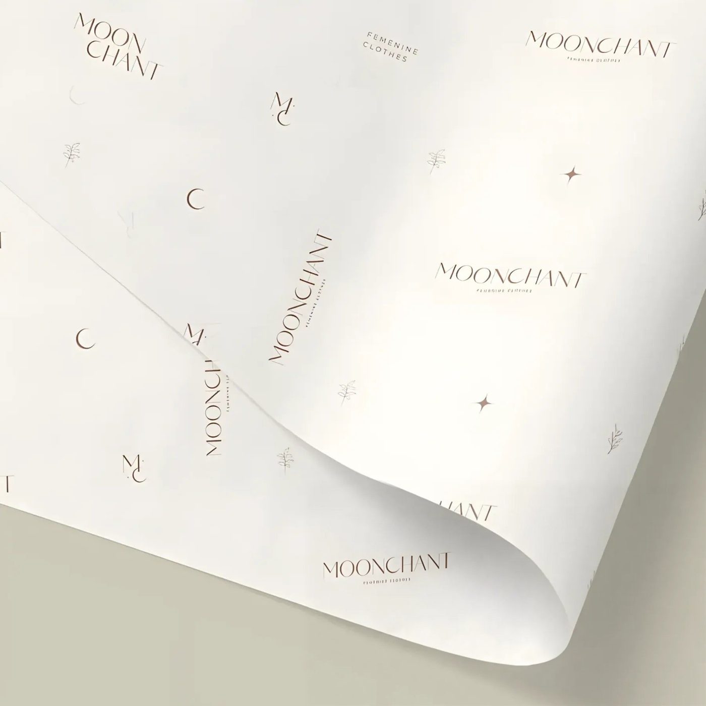 Custom White Kraft Packaging Paper image 1