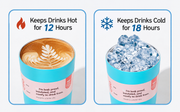 Tumbler insulation performance for hot and cold drinks