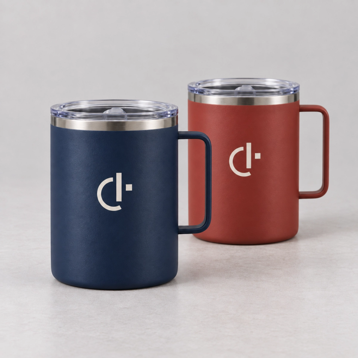 12oz Stainless Steel Insulated Coffee Mug with Handle