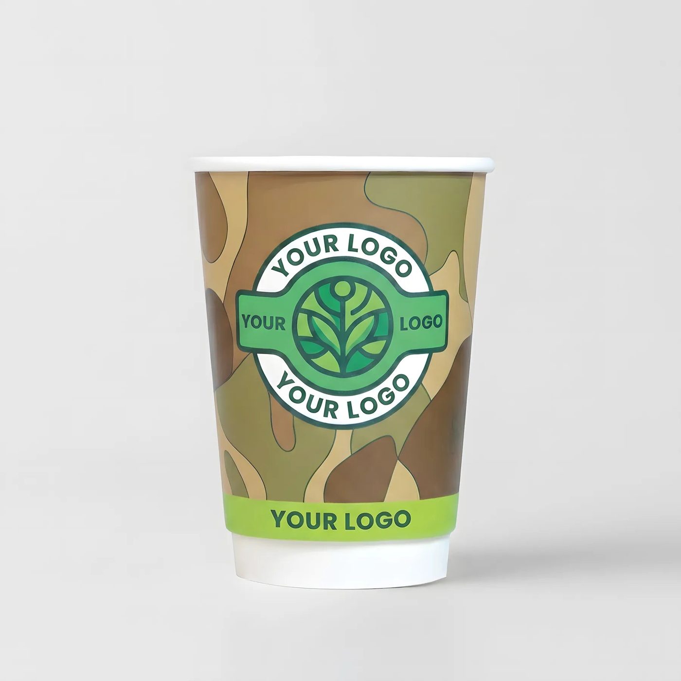 Custom Compostable Coffee Paper Cups for Hot Drinks image 1