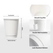 10oz Custom Double Wall Paper Coffee Cups image 3