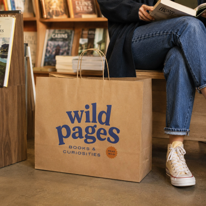 Custom Kraft Paper Shopping Bags with Logo