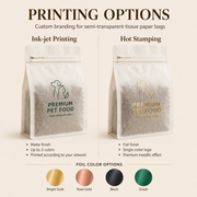 Custom Tissue Paper Pet Food Bags for Treats and Small Kibble image 3