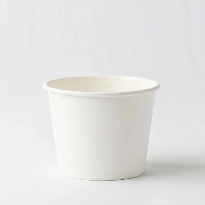 Wholesale Plain White Recyclable Ice Cream Paper Cups