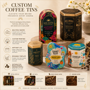 Custom Coffee Tins Wholesale | Metal Coffee Canisters image 2