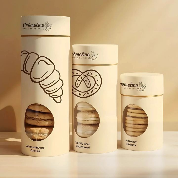 Custom Window Cookie Paper Tube