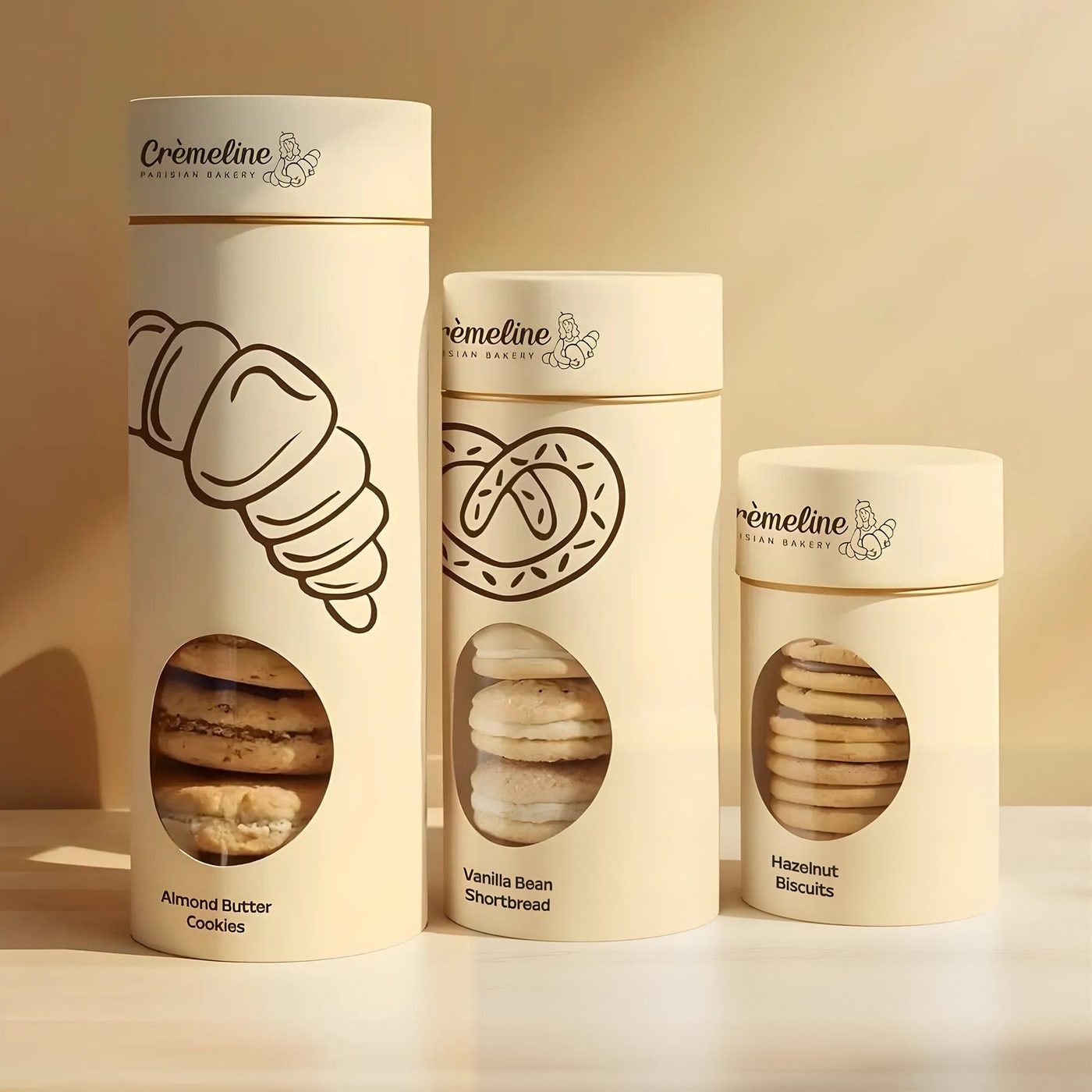 Custom Window Cookie Paper Tube image 1