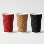 Wholesale Colorful Ripple Wall Paper Cups image 1