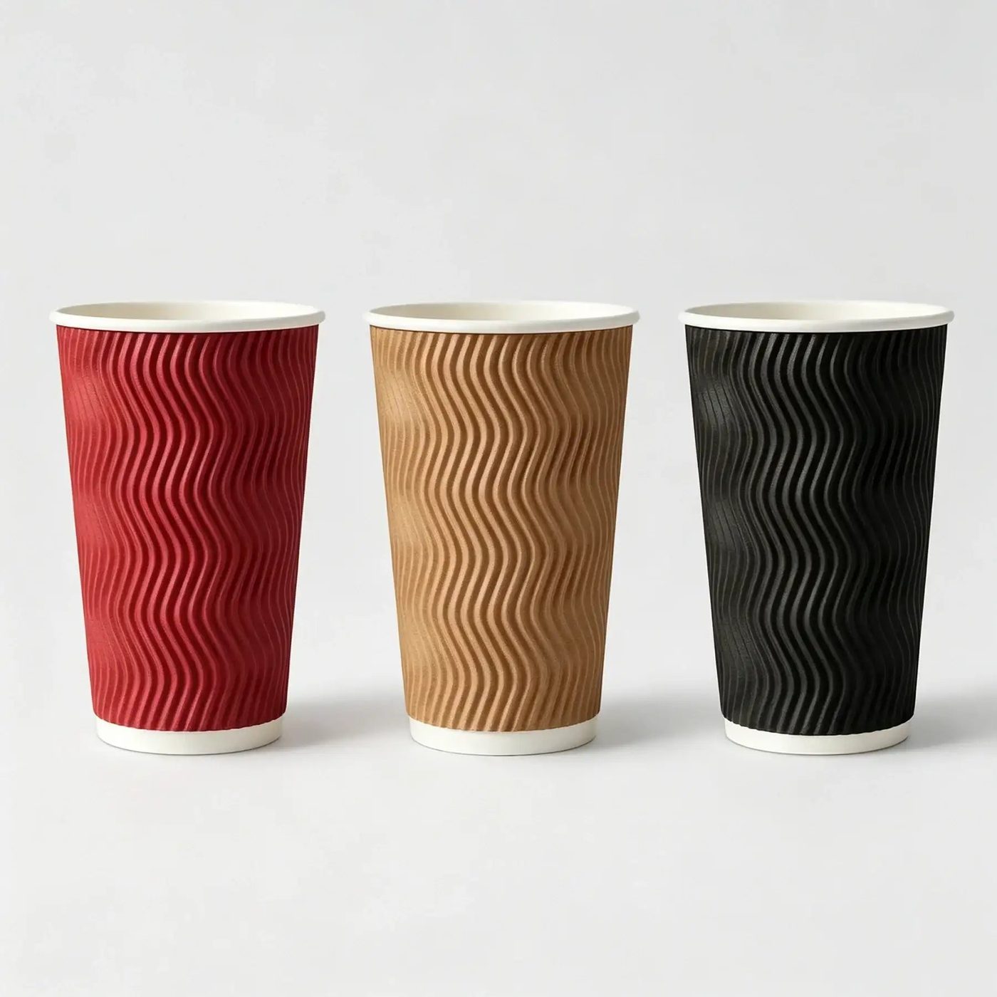 Wholesale Colorful Ripple Wall Paper Cups image 1