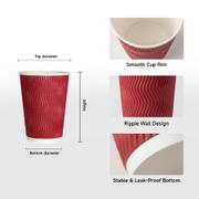 Wholesale Colorful Ripple Wall Paper Cups image 4