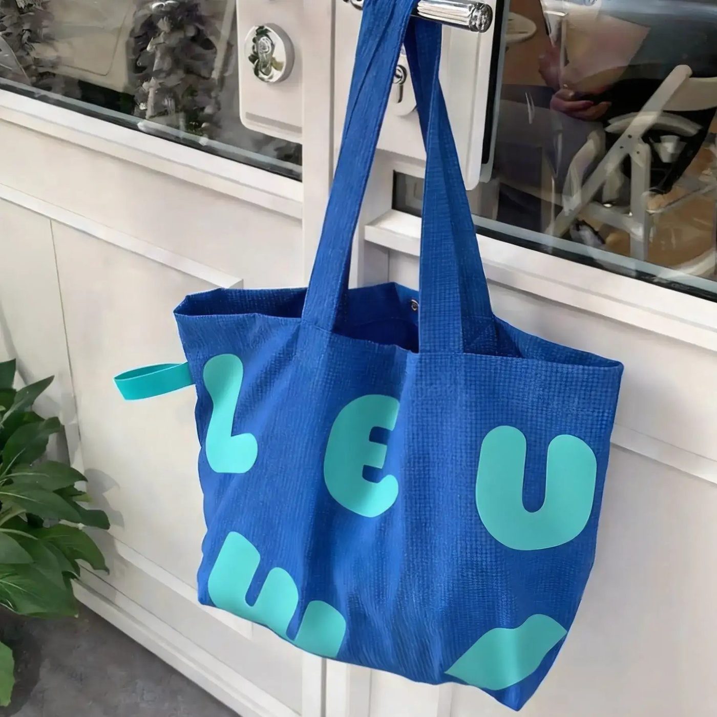 Custom Bubble Cotton Tote Bag image 1