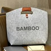 Custom Die-Cut Handle Felt Bag image 2