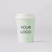 12oz Custom Printed Single Wall Coffee Cups image 1
