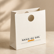 Custom Handleless Paper Gift Bags with Die-Cut Handle image 4