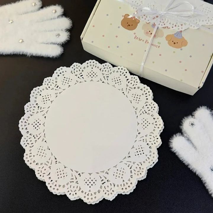 Round Lace Food Doilies Paper