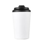 White 12oz stainless steel insulated milk mug