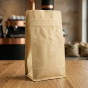 Ready-to-Ship Blank Kraft Coffee Bags – Valve & Zipper Options image 5