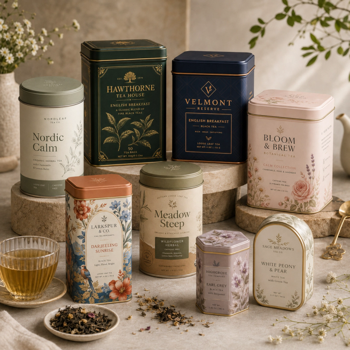 Custom Tea Tins Wholesale | Premium Metal Tea Packaging