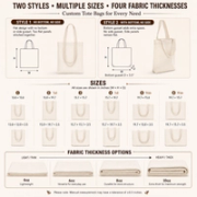 Custom 100% Cotton Tote Bags with Logo image 3