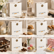 Custom Handleless Paper Gift Bags with Die-Cut Handle image 5