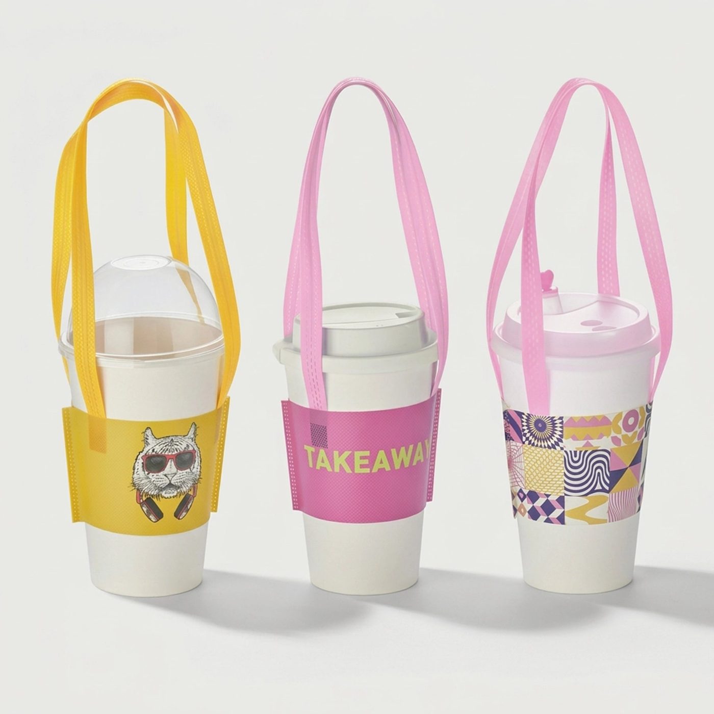 Non-Woven Cup Sleeves for Hot & Cold Cups image 1