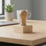 Custom Wooden Hand Stamp image 1