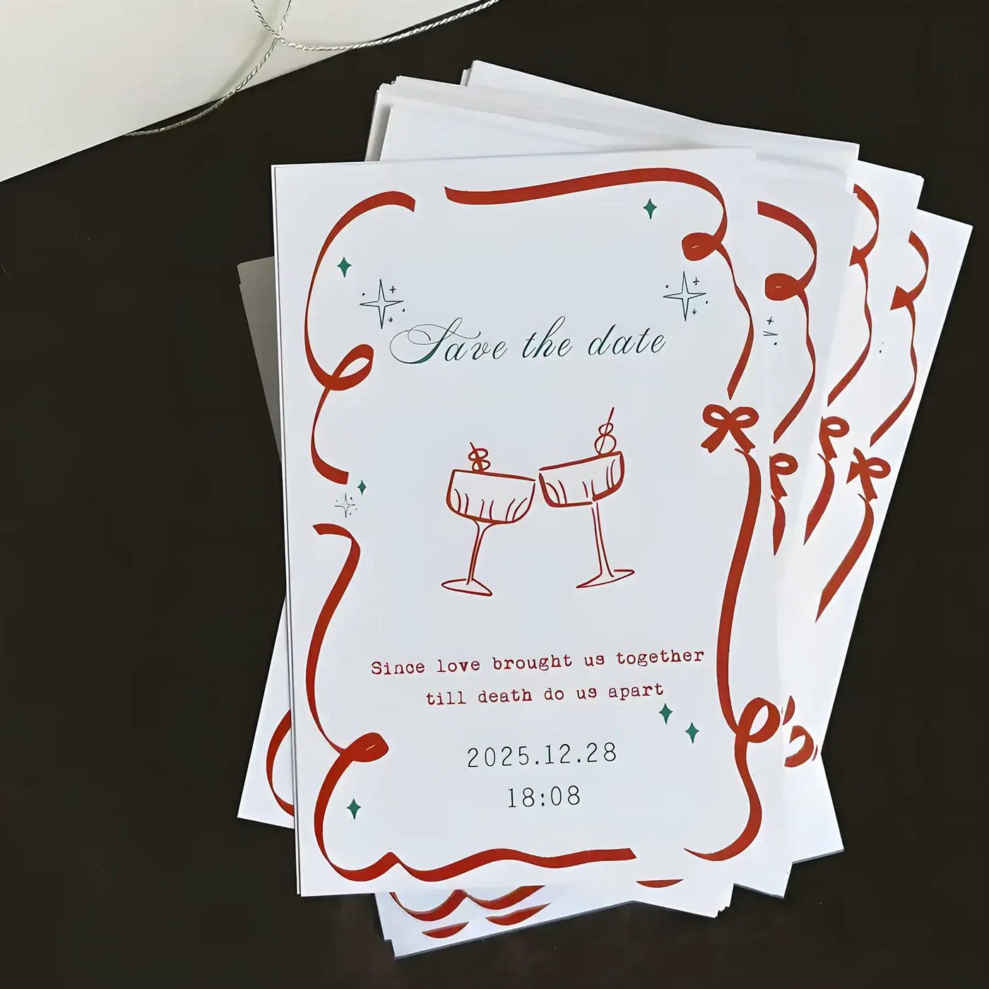 Custom Printed Wedding Invitation card image 1