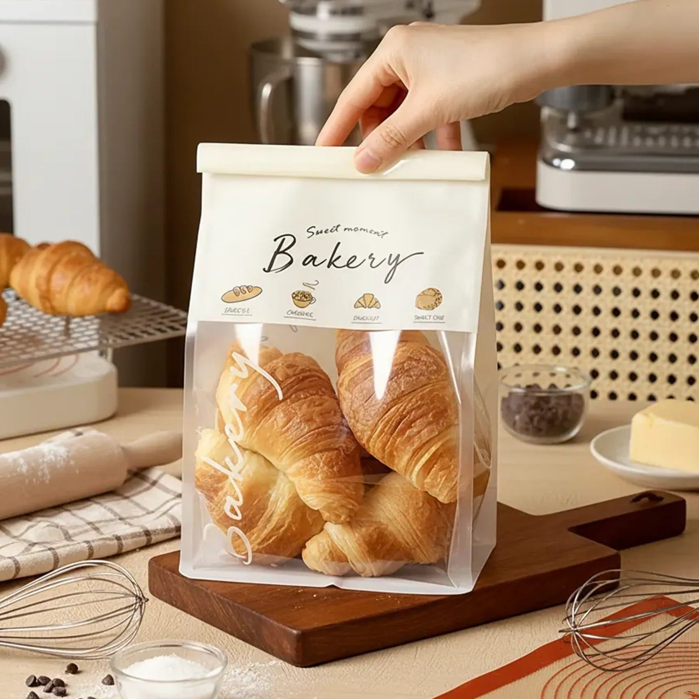 Custom Bakery Bags with Window image 1