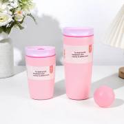 Soft pink 12oz and 20oz insulated tumblers