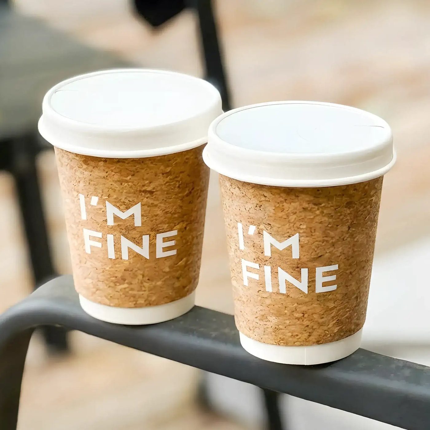 Custom Cork Coffee Cups image 1
