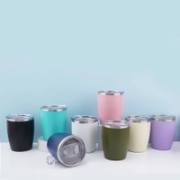 Colour range of compact 10oz insulated coffee tumblers