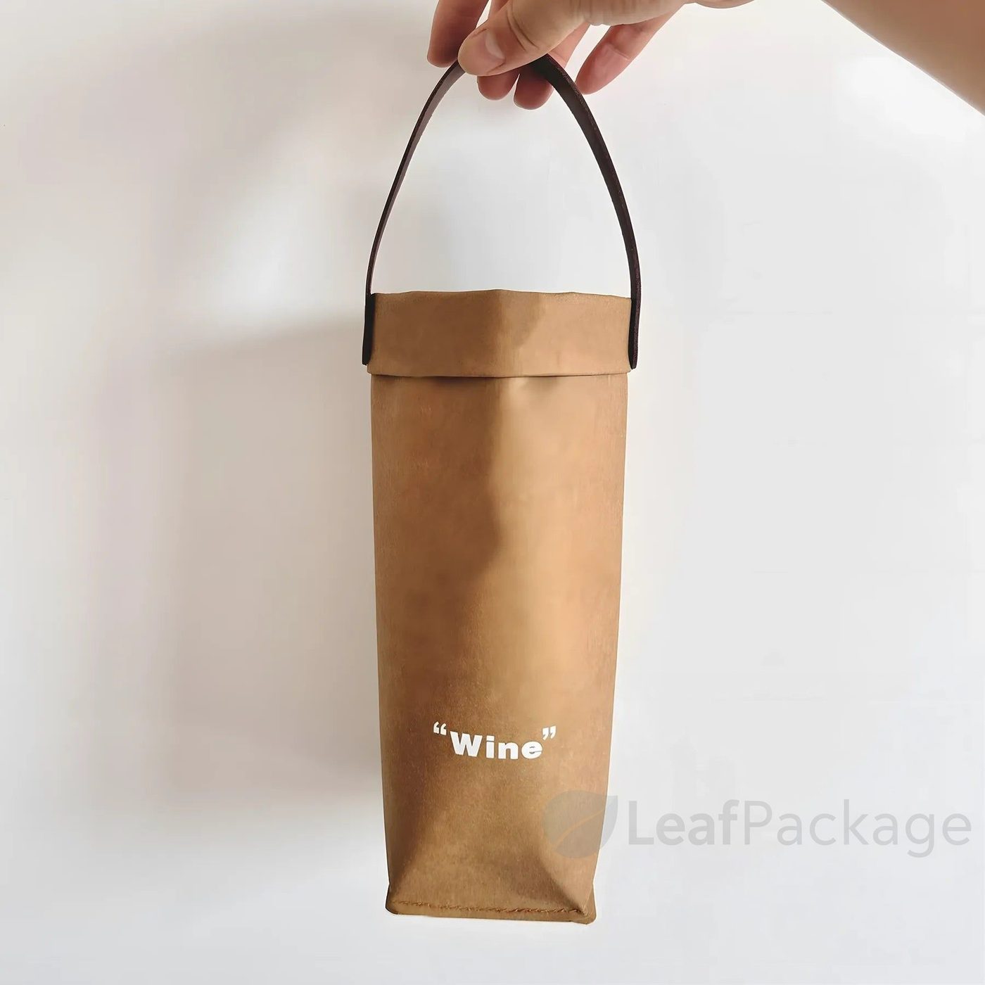 Custom Kraft Paper Wine Bag image 1