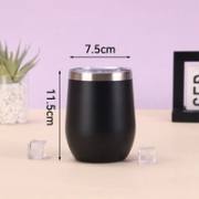 Dimensions of the 12oz egg-shaped tumbler
