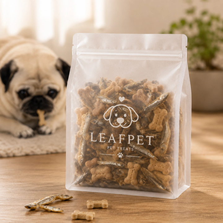 Custom Resealable Matte Pet Food Bags with Valve