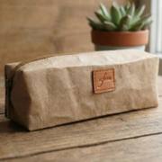 Custom  Washable Kraft Paper Pencil Case image 1