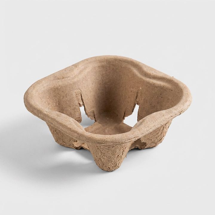 Small Batch Molded Pulp Single Cup Holder