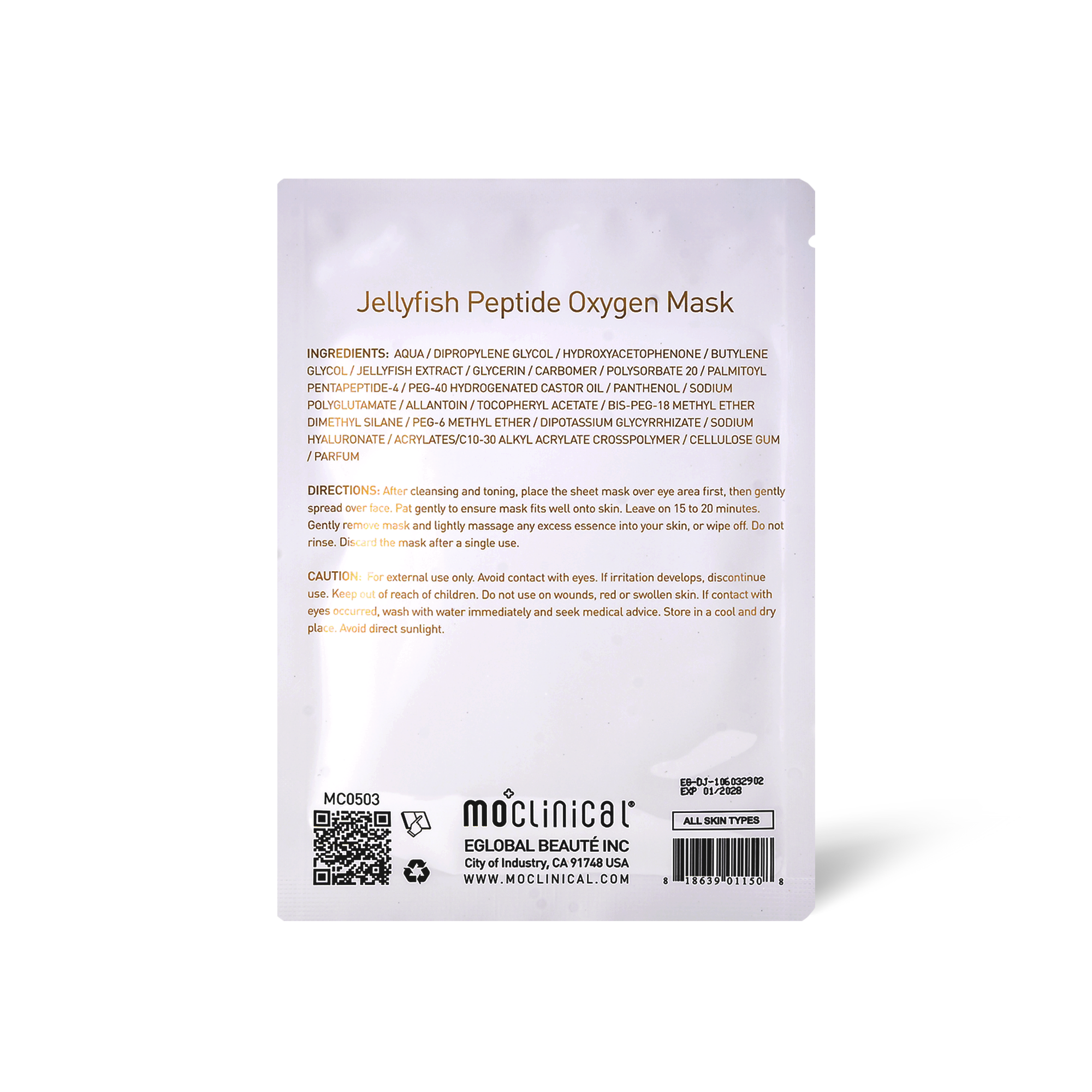 Jellyfish Peptide Oxygen Mask | Skincare Jungle
