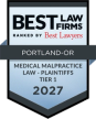 Best Law Firms Tier 1 — Medical Malpractice Law