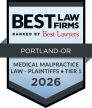 Best Law Firms Tier 1 — Medical Malpractice Law