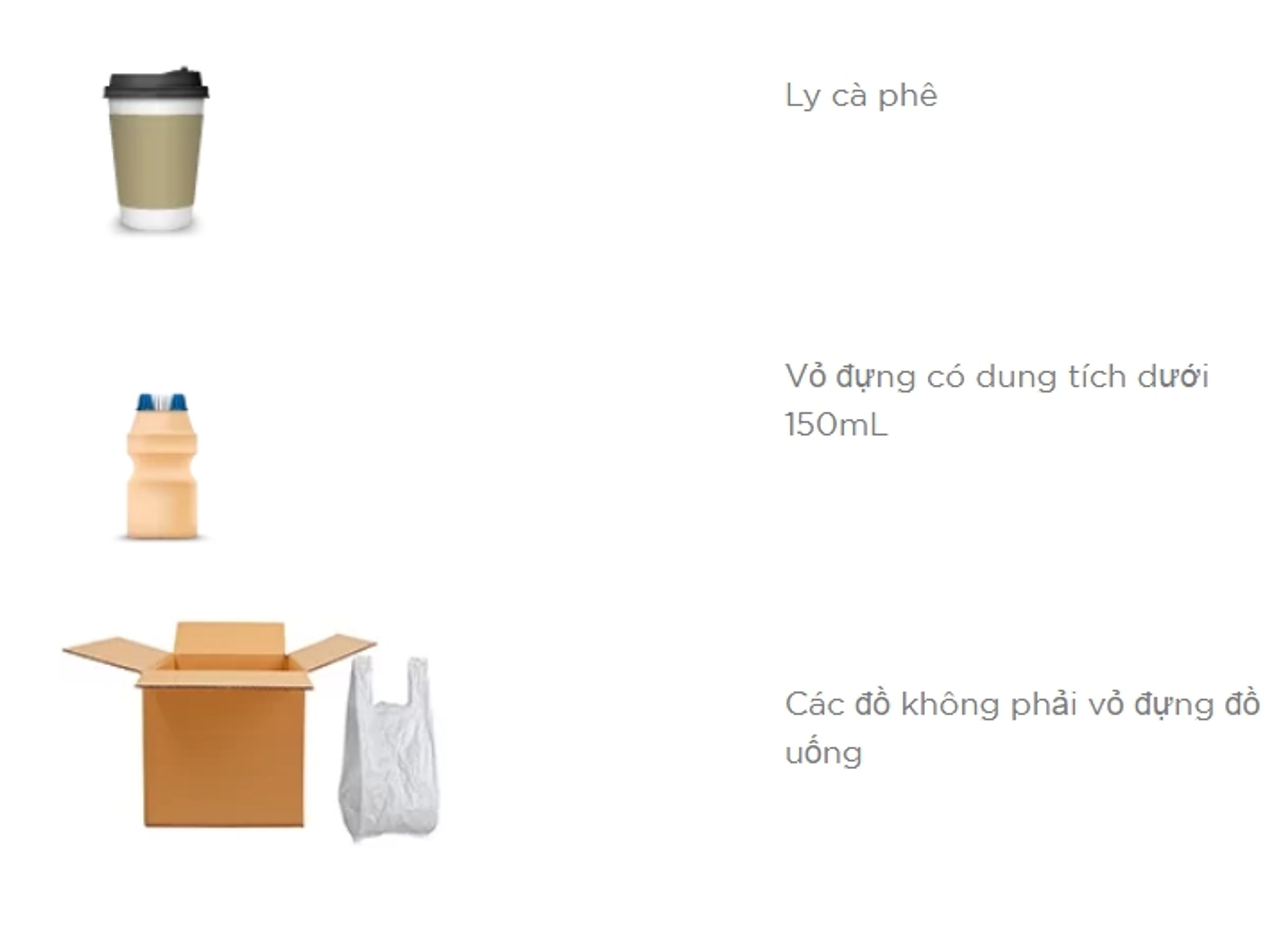 eligible containers