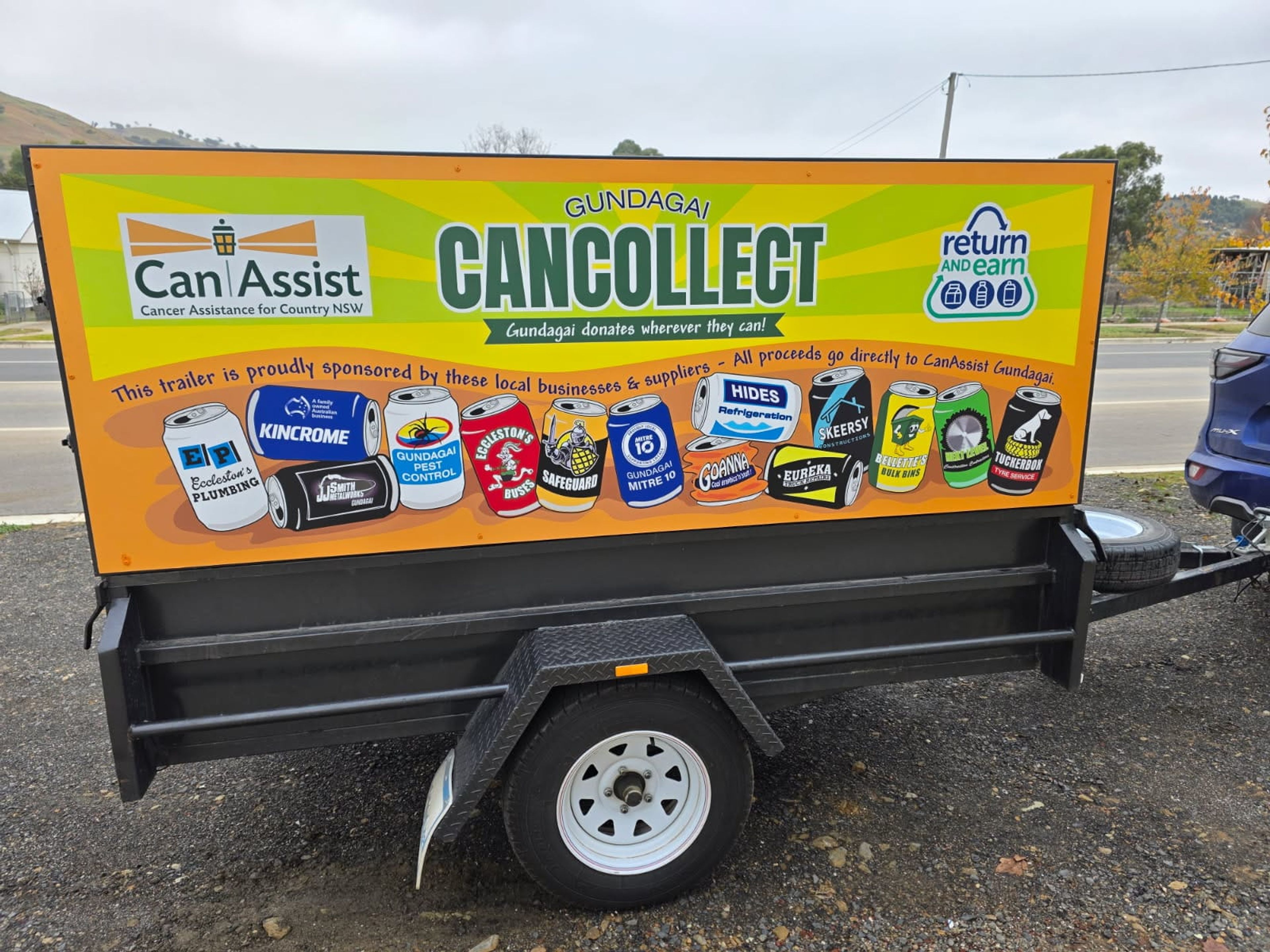 can collect trailer parked