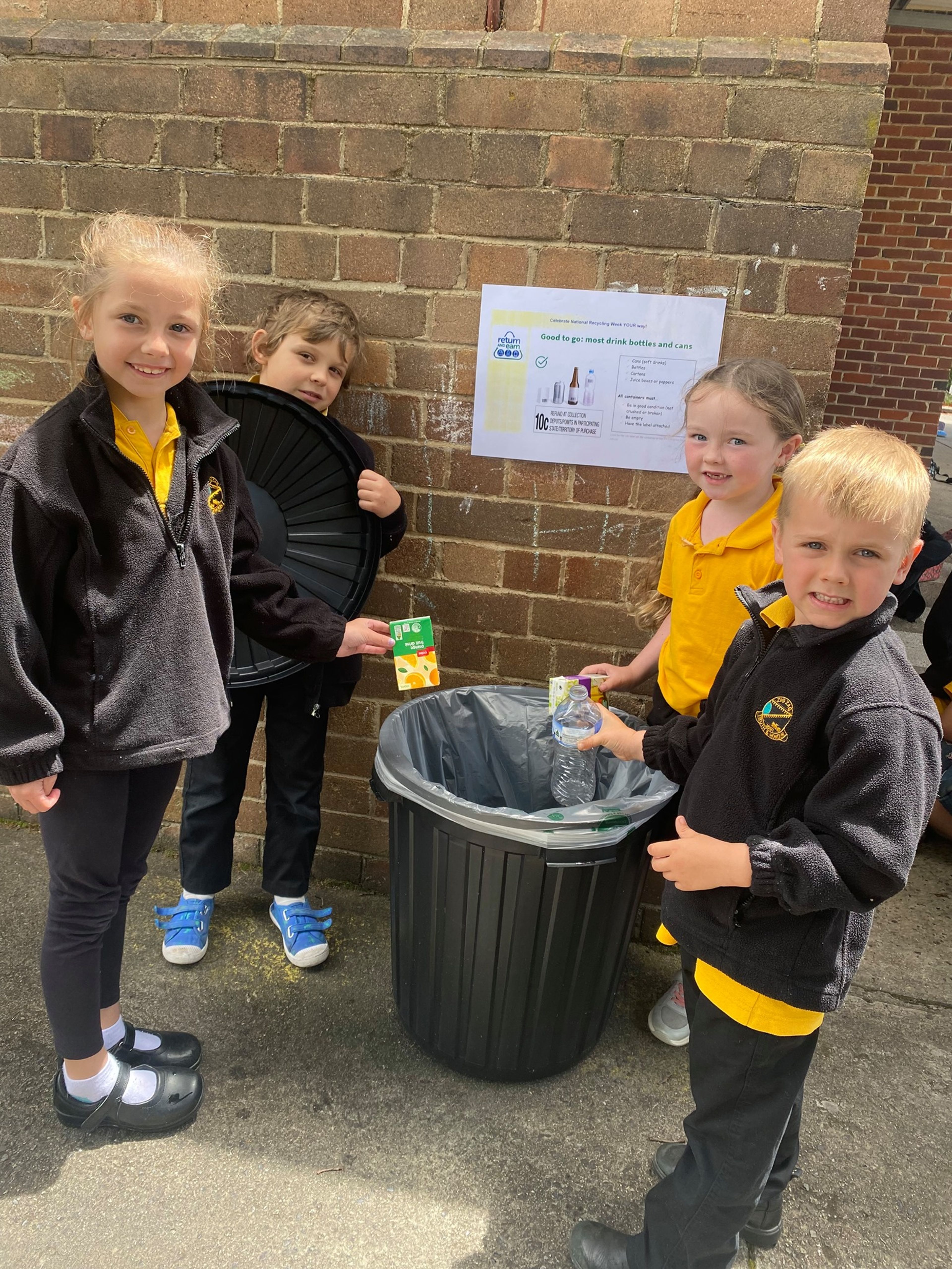 Zig Zag students recycle for their buddies