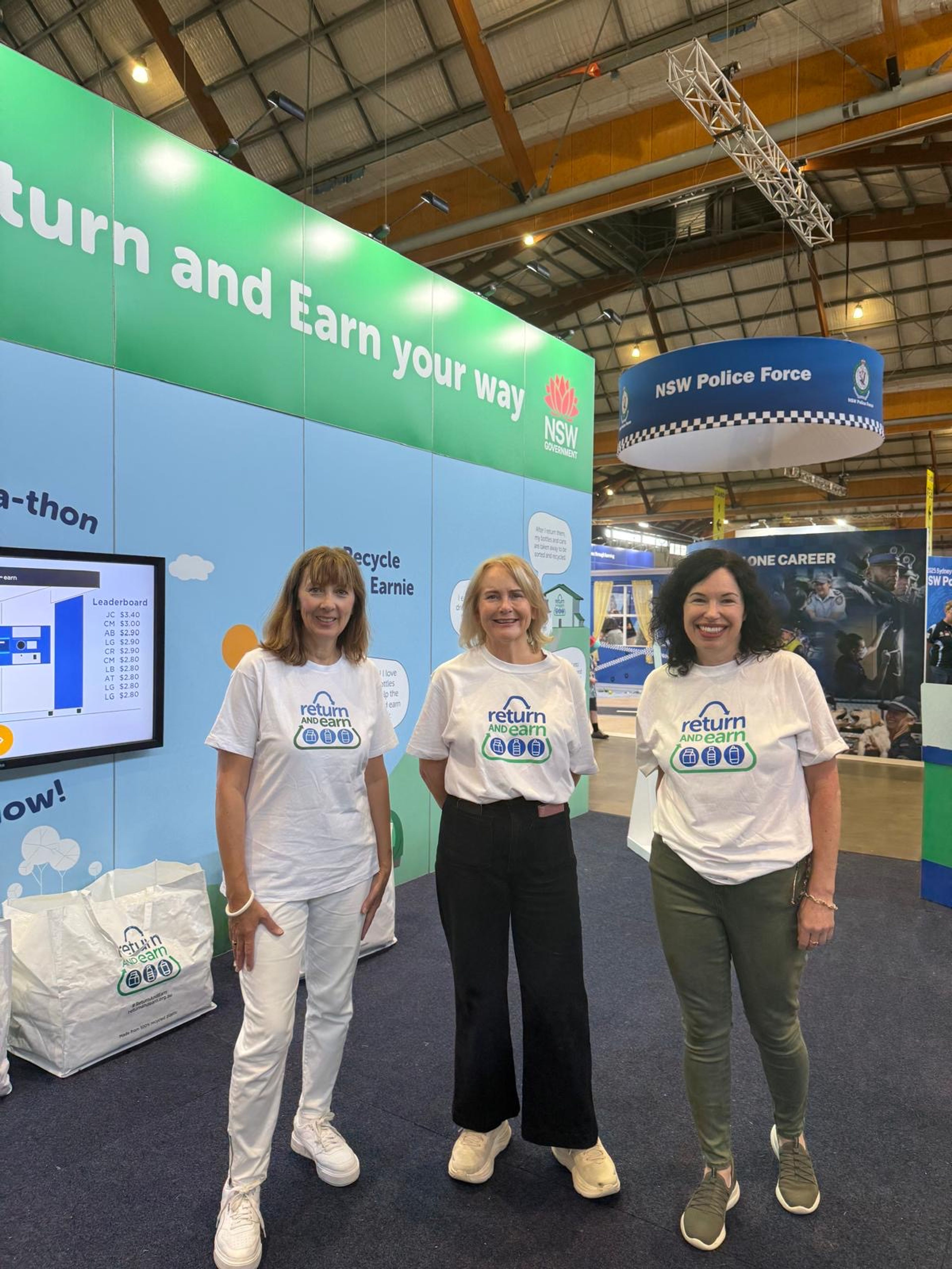 Return and Earn staff at the Sydney Royal Easter Show