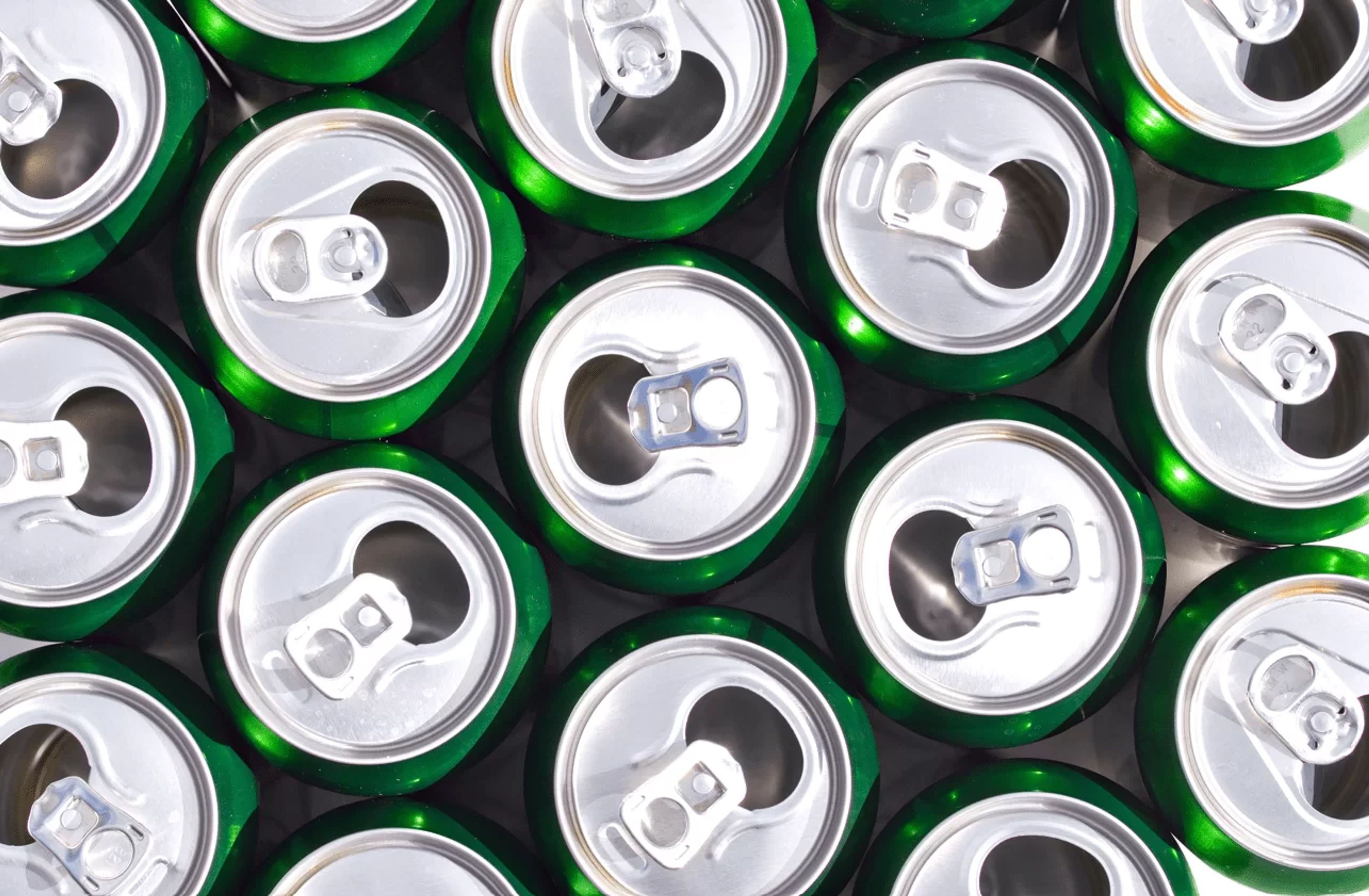 Close of photo of cans