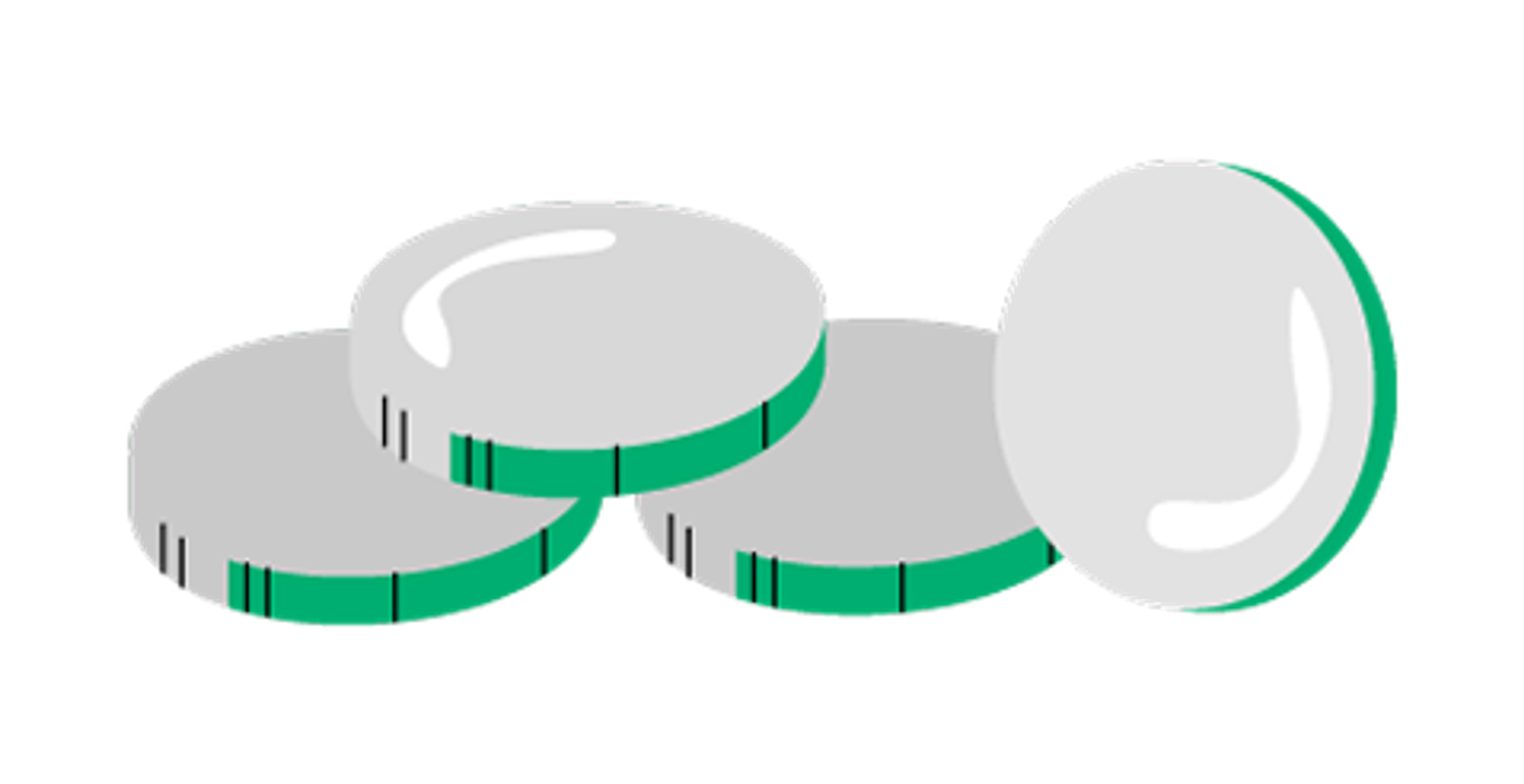 An illustration of some coins