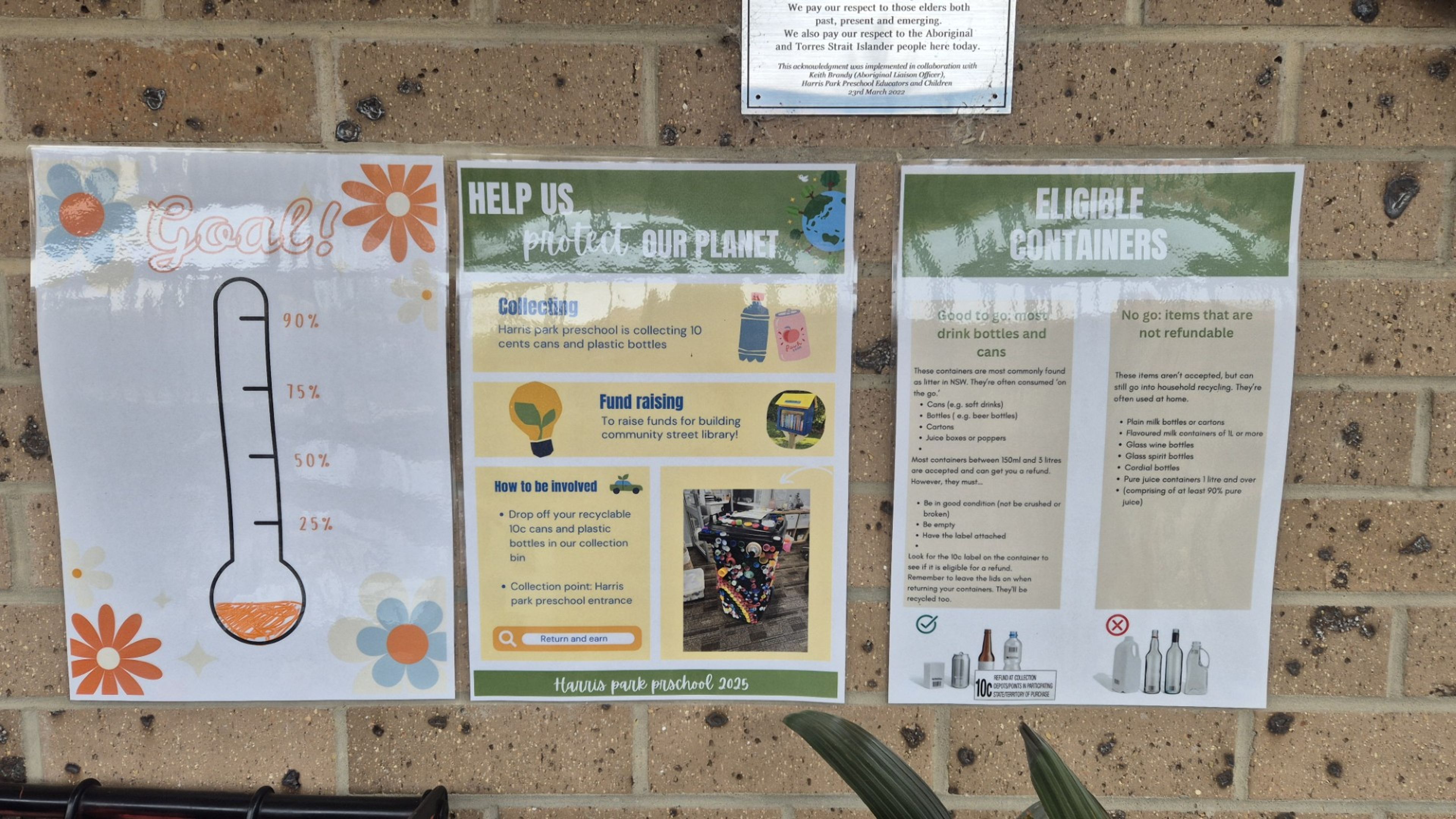 the bin at Harris park school