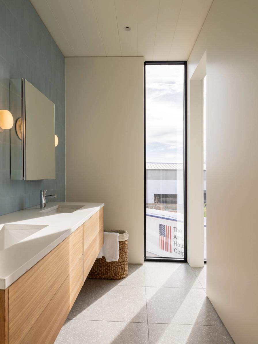 Bathroom at American Housing home